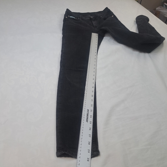Alexa Chung Black Skinny Stretch Jeans Size 27 Made in Italy - Picture 7 of 10